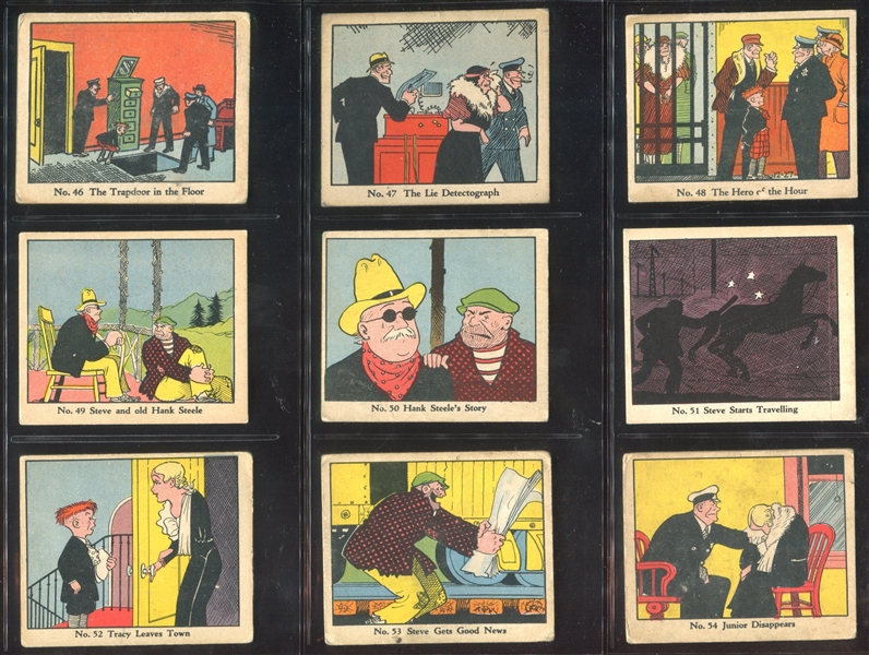 R41 Walter Johnson Candy Dick Tracy Complete Set of (144) Cards