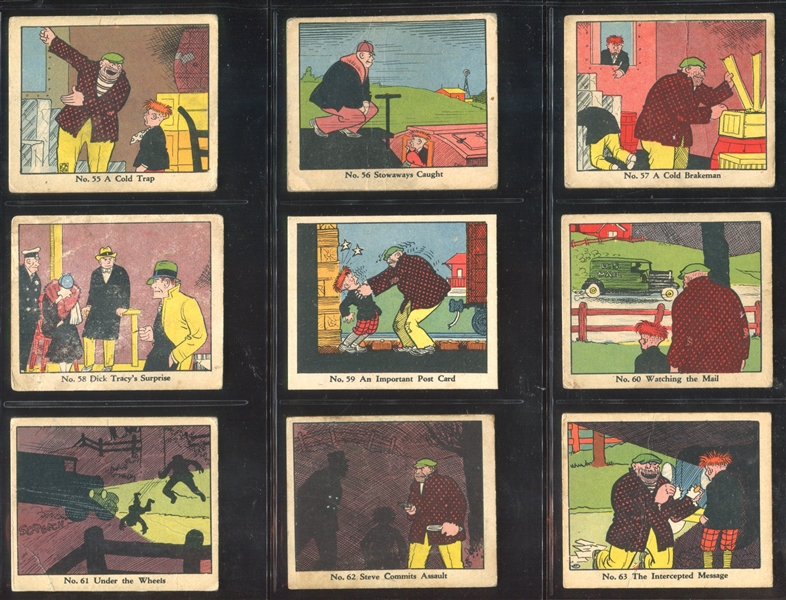 R41 Walter Johnson Candy Dick Tracy Complete Set of (144) Cards