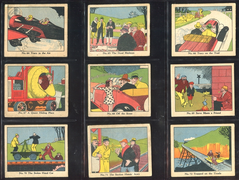 R41 Walter Johnson Candy Dick Tracy Complete Set of (144) Cards