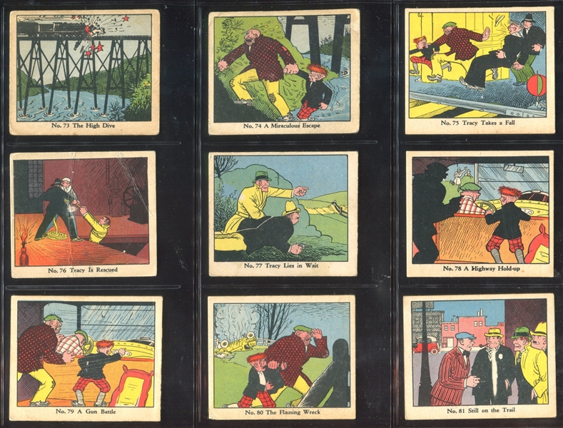 R41 Walter Johnson Candy Dick Tracy Complete Set of (144) Cards