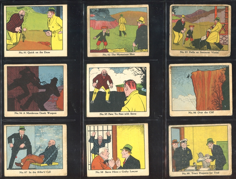 R41 Walter Johnson Candy Dick Tracy Complete Set of (144) Cards