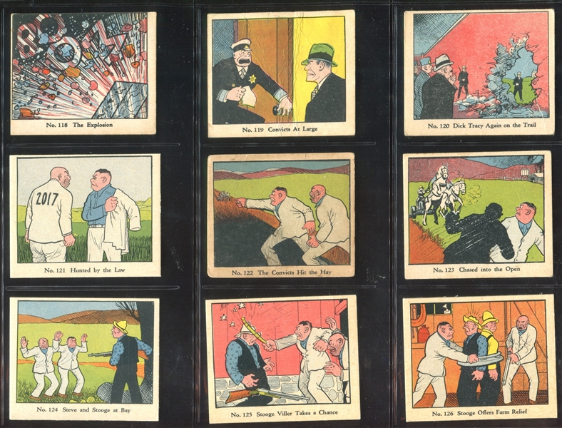 R41 Walter Johnson Candy Dick Tracy Complete Set of (144) Cards