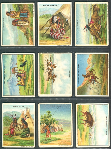 T73 Hassan Cigarettes Indian Life in the 60's Complete set of (50) Plus (3) Variations