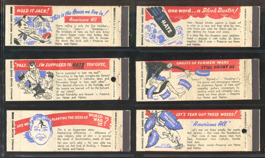 Lot of (30) Matchbook Covers from (3) Different Sets