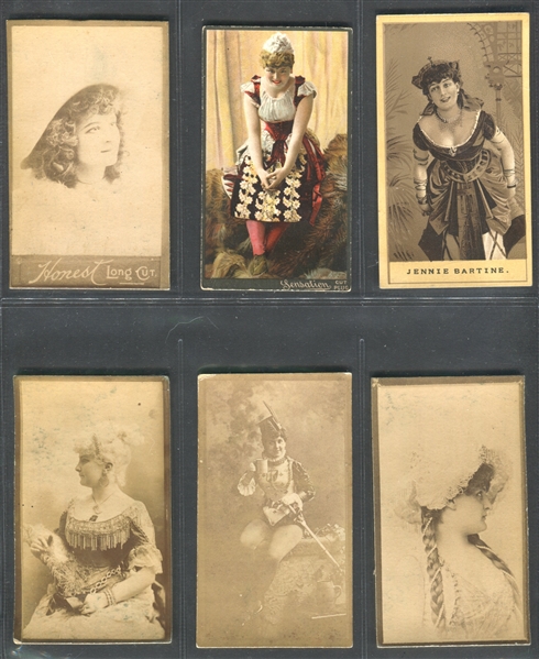 Mixed Lot of (12) Oversized N Actress Cards From Multiple Sets