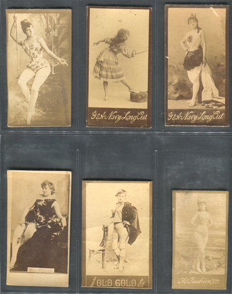 Mixed Lot of (12) Oversized N Actress Cards From Multiple Sets