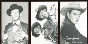 1950s-60s Exhibit "Cowboys" Lot of (11) Different Cards