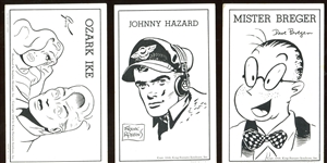 1949 Exhibit "Comics" Arcade Cards Lot of (7) Different