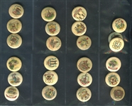 P10 Sweet Caporal "State Arms" Pinbacks Nearset of (47/48) Missing Washington