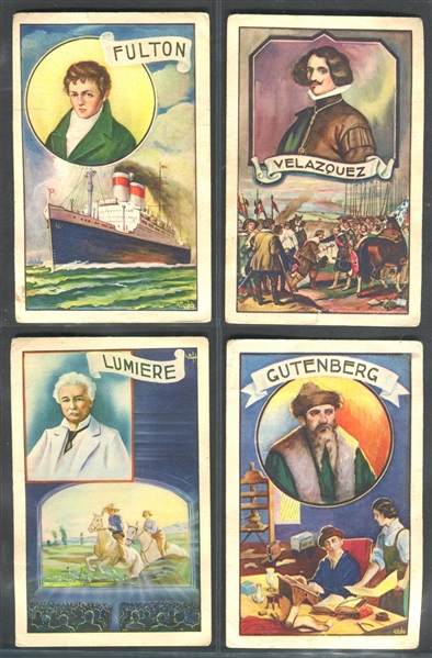 1920's Chocolates Amatiller (Spain) Hombres Eminentes (Series 1) with Columbus, Zeppelin and Marconi