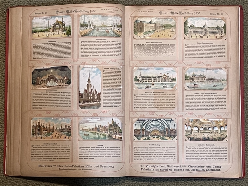 1899 Stollwerck Album 3 Complete with (360) Cards with DaVinci, Michaelangelo and Many More