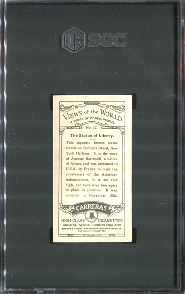 1927 Carerras Tour of the World Complete Set of (27) with Statue Liberty SGC5 EX, Eiffel Tower and More