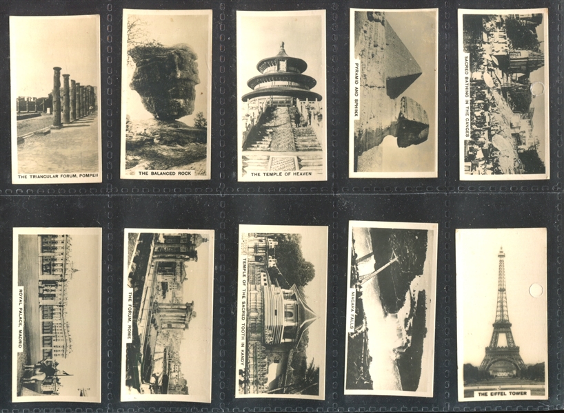 1927 Carerras Tour of the World Complete Set of (27) with Statue Liberty SGC5 EX, Eiffel Tower and More