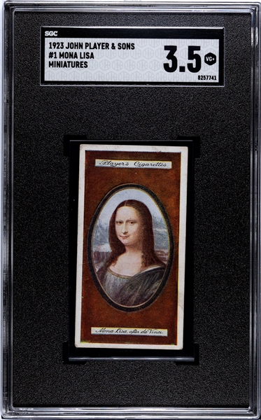 1923 Players Miniatures Complete Set of (25) with Mona Lisa SGC3.5 VG+