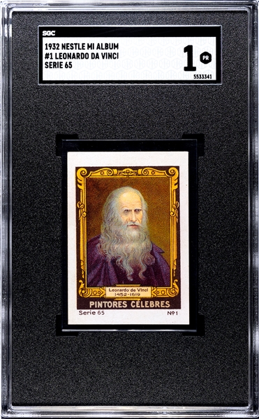 1932 Nestle Mi Album Da Vinci, Michaelangelo and Rembrandt SGC-Graded