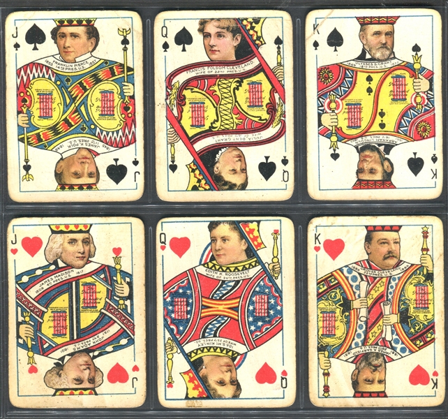 1904 President Suspender Playing Cards Complete Deck of (52) Plus Washington Joker