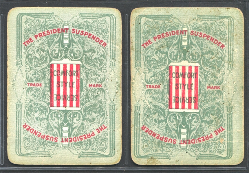 1904 President Suspender Playing Cards Complete Deck of (52) Plus Washington Joker