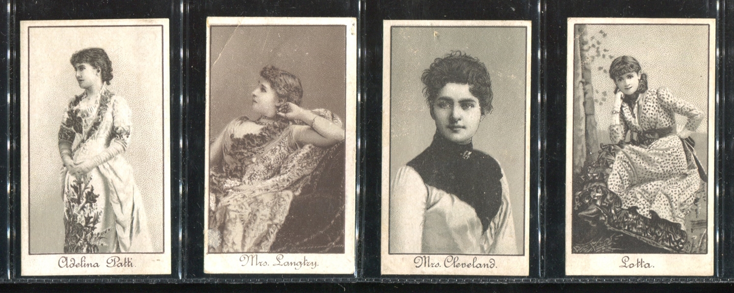 H556 Ivory Polish Actresses Complete Set of (4) Cards