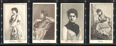 H556 Ivory Polish Actresses Complete Set of (4) Cards