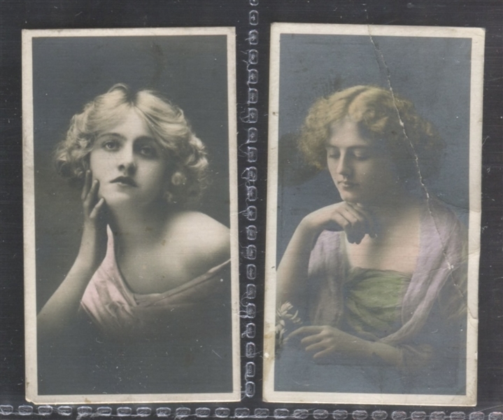 T119-2 Piedmont Uncaptioned Beauties Lot of (2) Cards