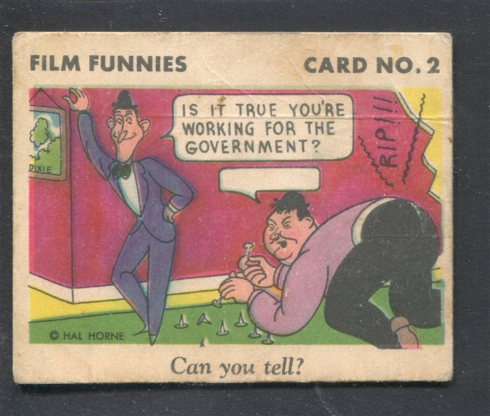 R48 Gum Inc Film Funnies #2 Can you Tell? (Laurel and Hardy)