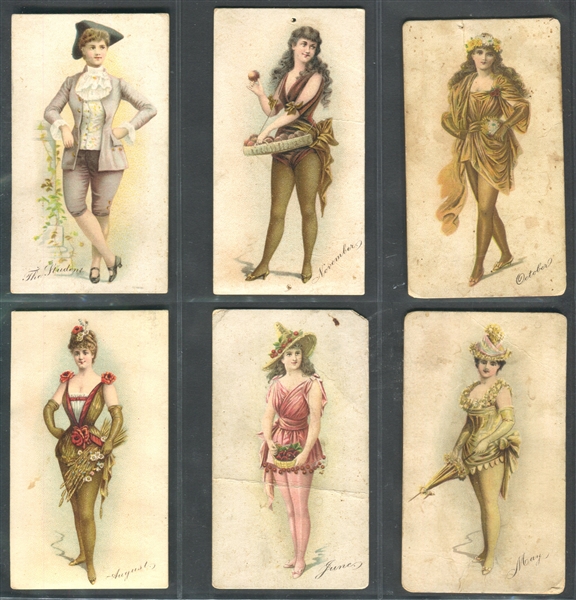 N285 Buchner Morning Glory Maidens Lot of (10) Cards