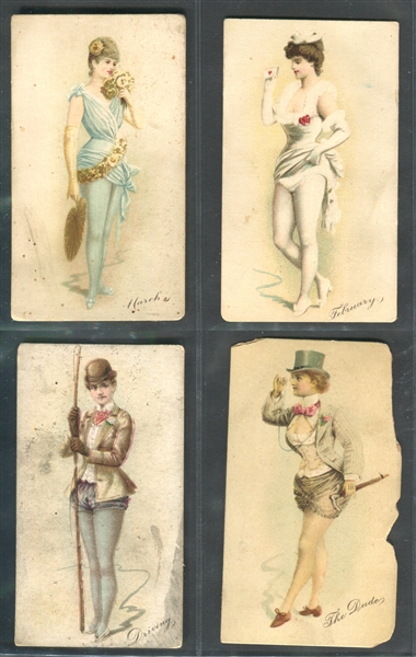 N285 Buchner Morning Glory Maidens Lot of (10) Cards