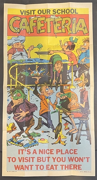 1967 Topps Funny Travel Posters #14 Visit Our School Cafeteria