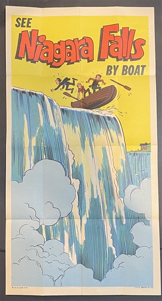 1967 Topps Funny Travel Posters #21 Niagara Falls