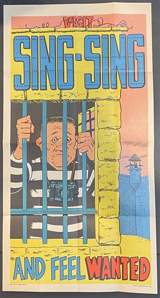 1967 Topps Funny Travel Posters #18 Sing-Sing