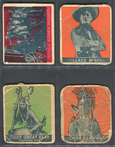 R75 Anonymous Cowboys, Indians, Western Lot of (13) Cards