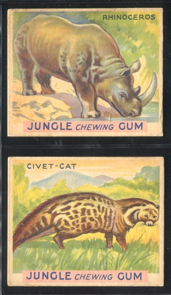 R78 Goudey Jungle Gum Lot of (2) Cards