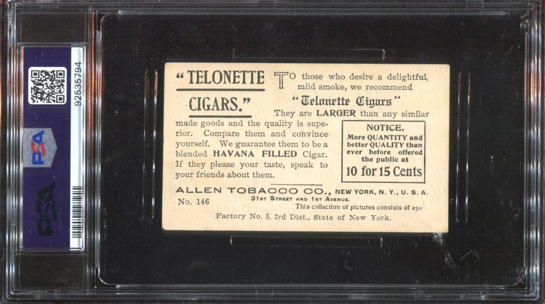 T116 Telonette Views and Art Studies #146 N.Y. Herald Office PSA4 VGEX