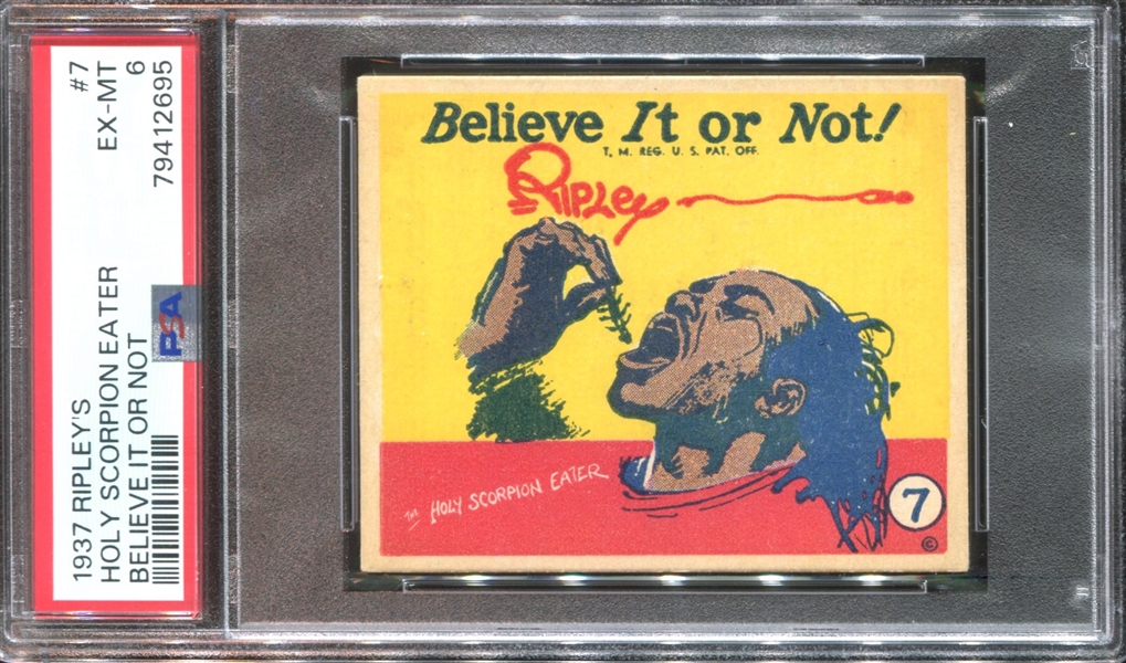 R21 Wolverine Gum Believe it or Not #7 Holy Scorpion Eater PSA6 EXMT