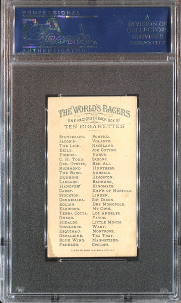 N32 Allen & Ginter World's Racers - Jacobin PSA5 EX