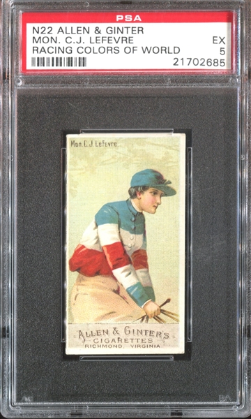 N22 Allen & Ginter Racing Colors - C.J. Lefevre PSA5 EX