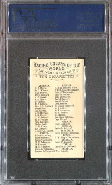 N22 Allen & Ginter Racing Colors - C.J. Lefevre PSA5 EX