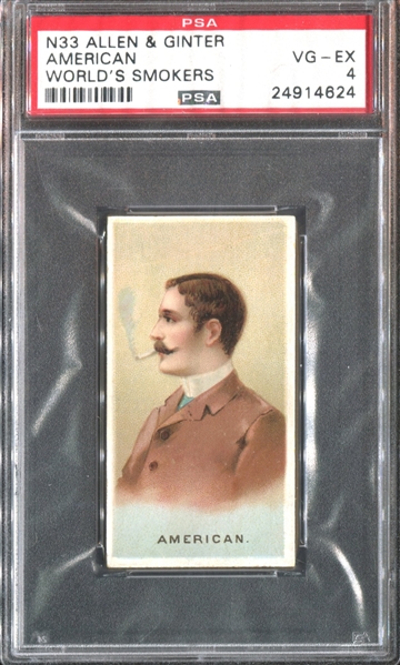 N33 Allen & Ginter World's Smokers American PSA4 VGEX