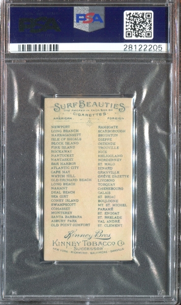 N232 Kinney Bros Surf Beauties Block Island RI.  PSA5 EX