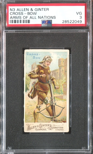 N3 Allen & Ginter Arms of All Nations Cross-Bow PSA3 VG