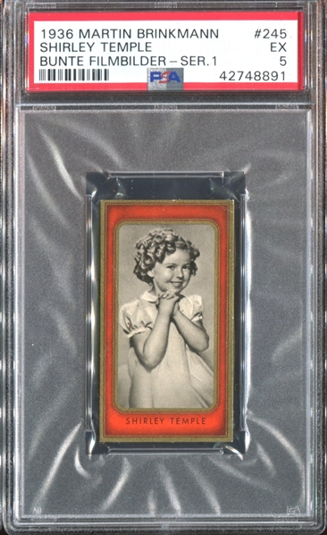 1936 Martin Brinkman Bunte Filmbilder (Series 1) #245 Shirley Temple PSA5 EX