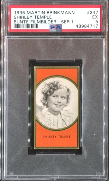 1936 Martin Brinkmann Bunte Filmbilder (Series 1) #247 Shirley Temple PSA5 EX