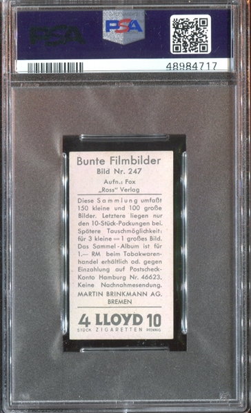 1936 Martin Brinkmann Bunte Filmbilder (Series 1) #247 Shirley Temple PSA5 EX