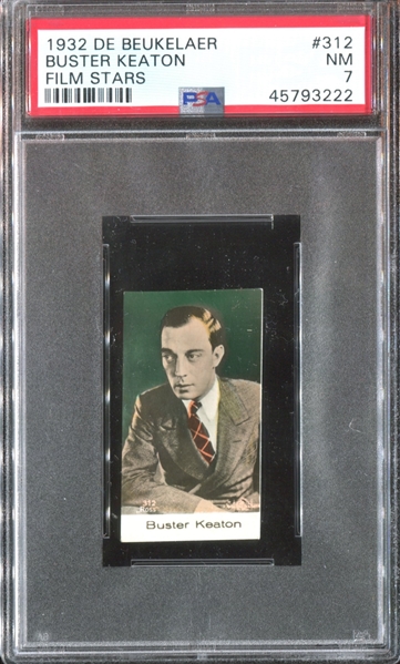 1932 De Buekelaer Film Stars #312 Buster Keaton PSA7 NM