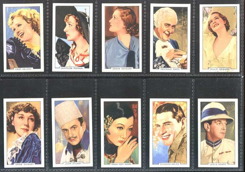 1935 Gallaher Portraits of Famous Film Stars Complete Set of (48) Cards