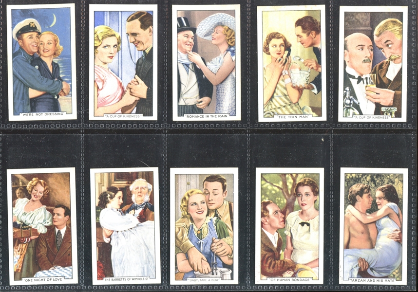 1935 Gallaher Shots from Famous Films Complete Set of (48) Cards