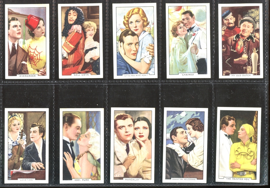 1935 Gallaher Shots from Famous Films Complete Set of (48) Cards