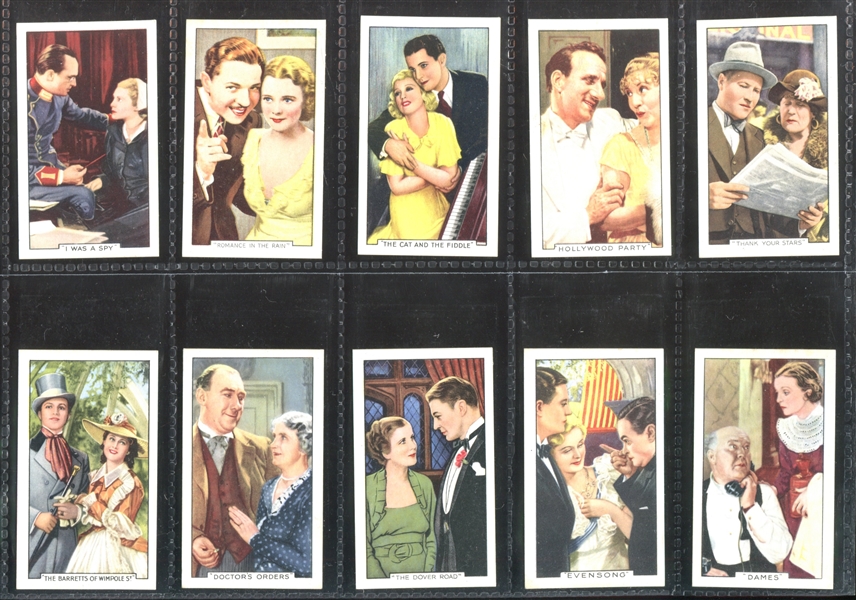 1935 Gallaher Shots from Famous Films Complete Set of (48) Cards