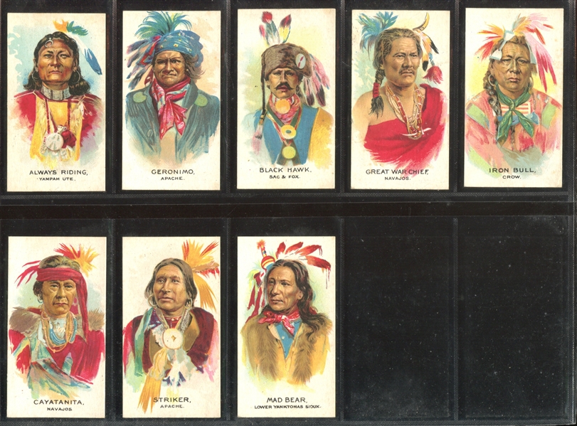 1930 British American Tobacco American Indians Near Complete Set of (48/50) Cards