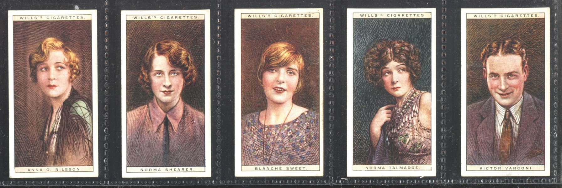 1928 Will's Cigarettes Cinema Stars (2nd Series) Complete Set of (25) Cards